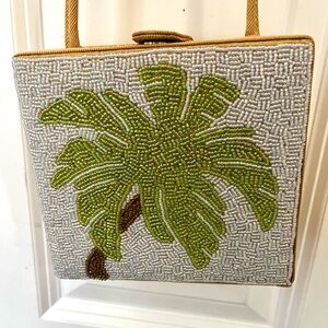 NWT Tommy Bahama Beaded Palm Tree box bag